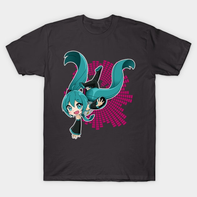 Chibi Miku T-Shirt by WarGreymonZero